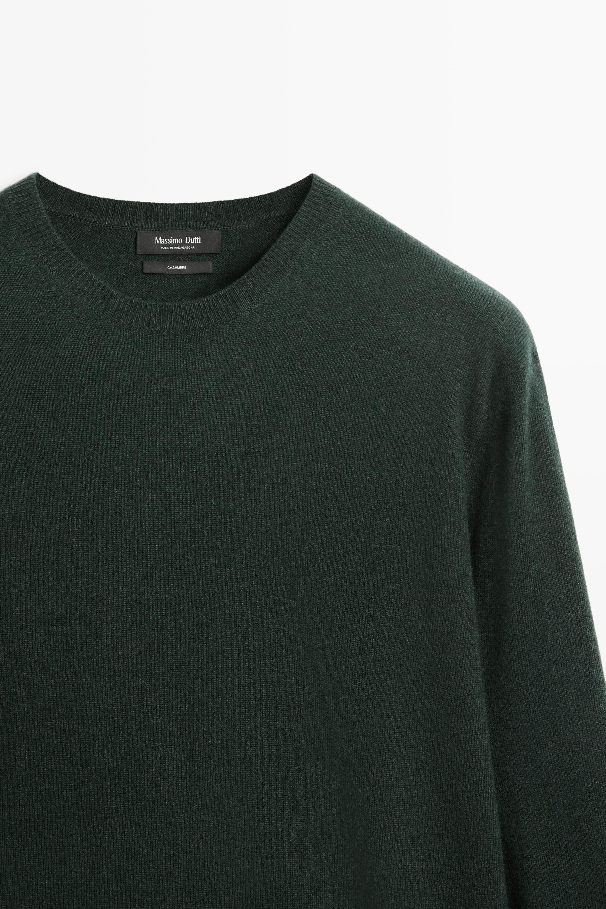 Pull en maille 100 % cachemire à col rond